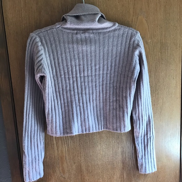 Cute tan crop turtleneck. - Picture 2 of 3